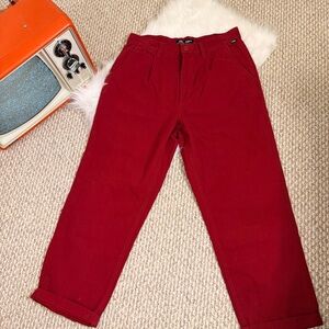 Vans Rhubarb Red Authentic Chino Pants Curren Knost